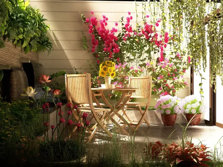 comment créer un jardin petit espace astuces pour végétaliser cour intérieur ou patio
