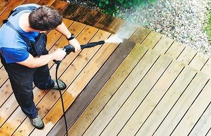 comment nettoyer sa terrasse selon matériau fabrication haute pression bois naturel