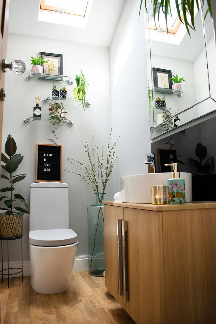 comment relooker ses toilettes wc pas cher avec des plantes