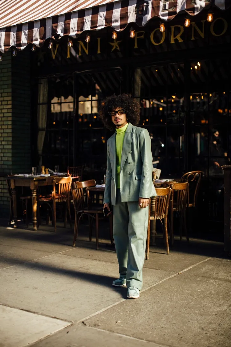 looks street style homme semaine de la mode new york printemps 2022