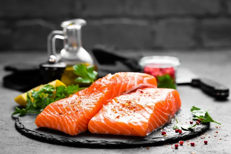 diet against hair loss oily fish salmon omega-3