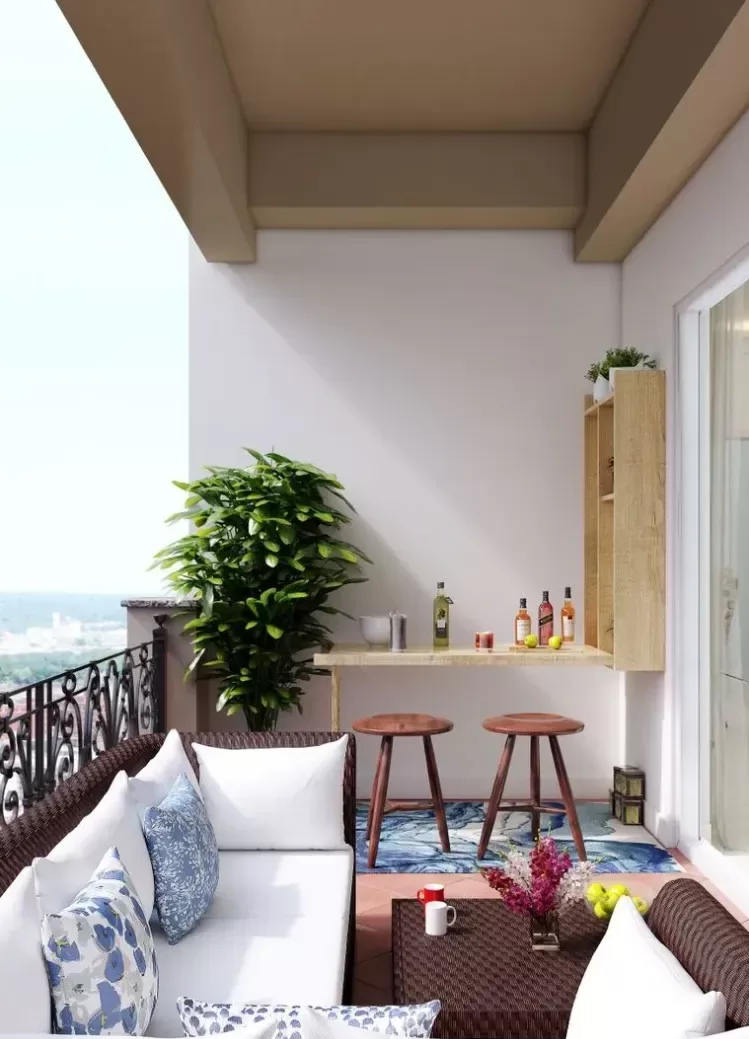 aménagement et déco petit balcon terrasse mobilier gain de place