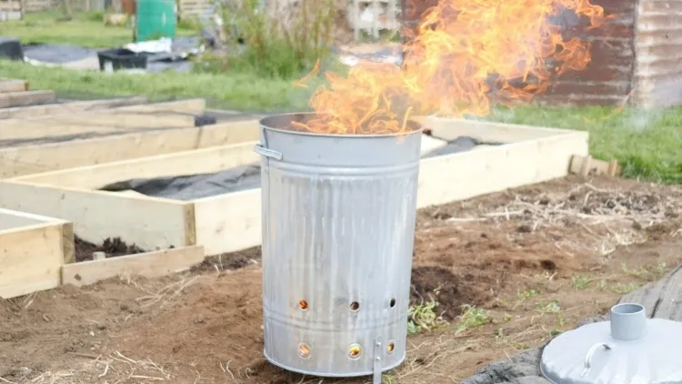 autorisation de brûler les déchets verts assurer feu stable effondrer propager