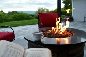 brasero ambiance terrasse