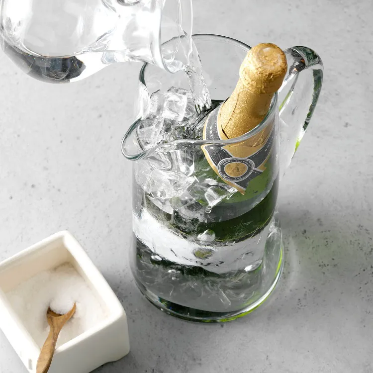 comment refroidir vite bouteille von blanc champagne astuces cuisine