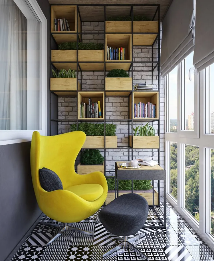 couleurs matières déco terrasse balcon minimaliste 2022