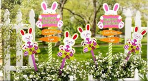 deco de paques pour jardin