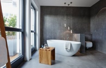 entretien avantages rénovation béton ciré 2022 intérieur tendance salle de bain
