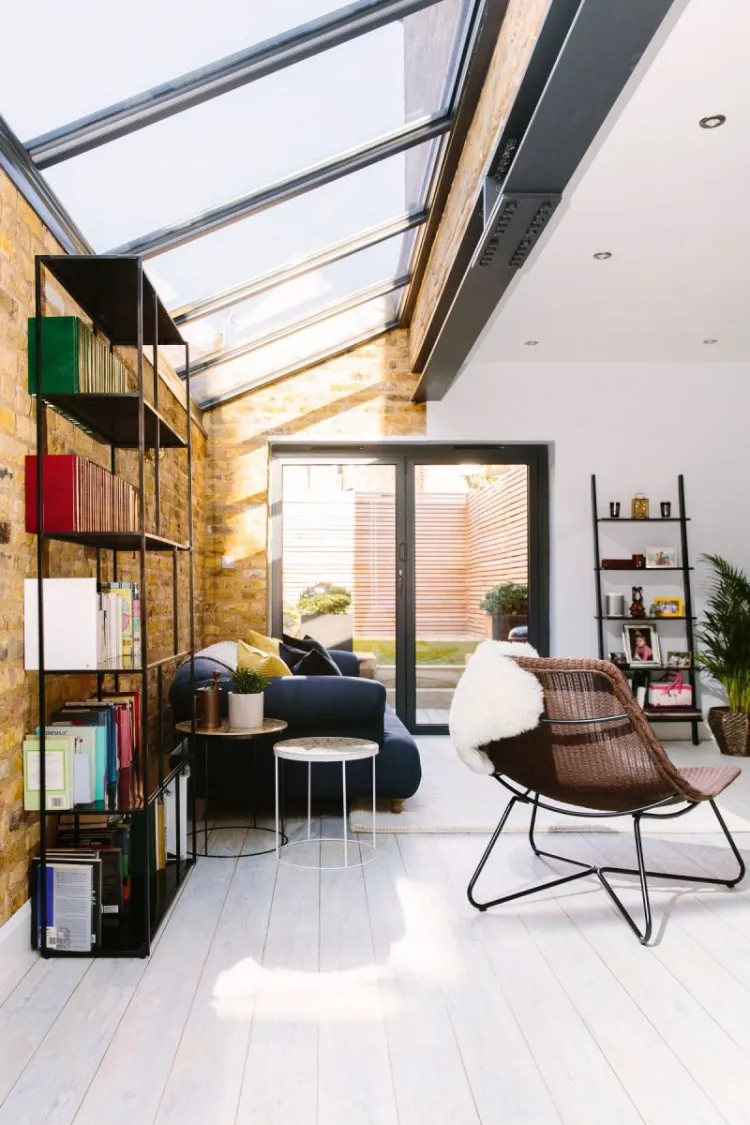 extensions de maison 2022 toiture en verre gagner lumière naturelle idées inspirantes