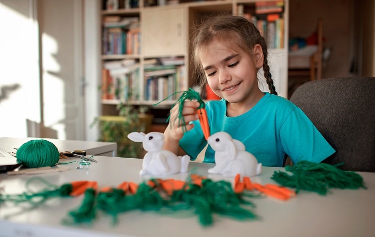 idées bricolages paques 2022 pour enfants à la maternelles à faire en famille