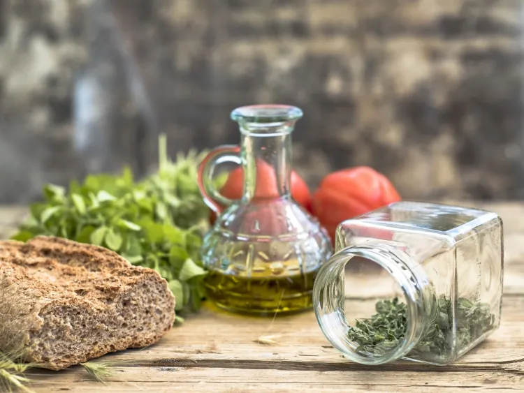 régime méditerranéen ingrédient principal préparation plats salades huile d olive