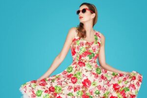 robe fleurie tendance printemps-été 2022