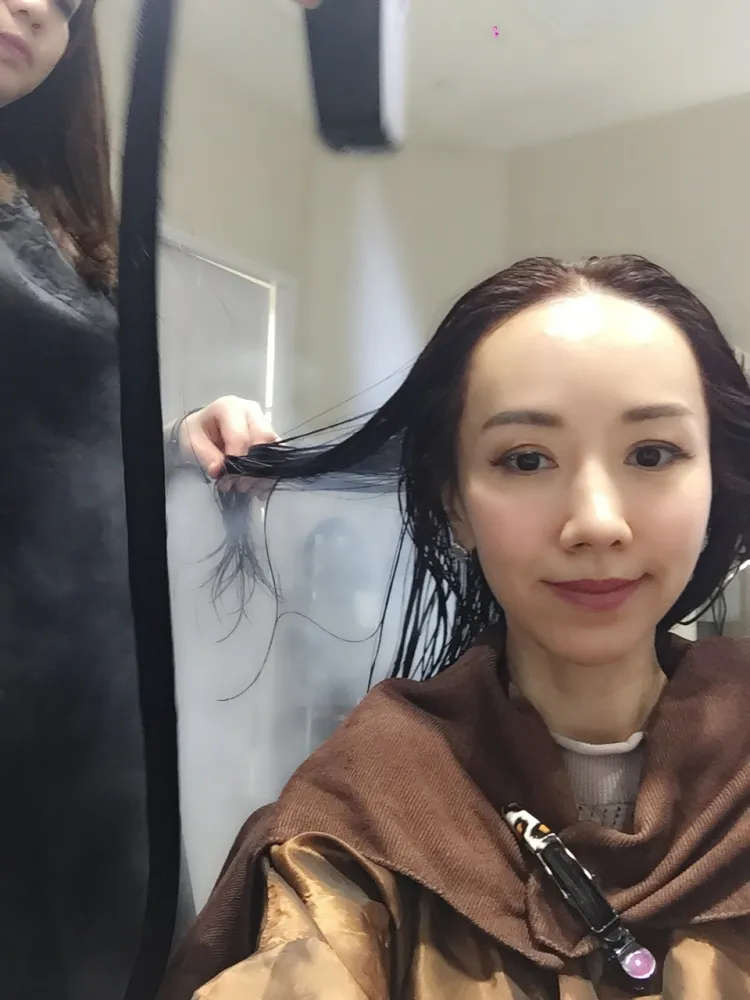 traitement Tokio Inkarami laver cheveux shampoing neutre appliquer crème hydratante