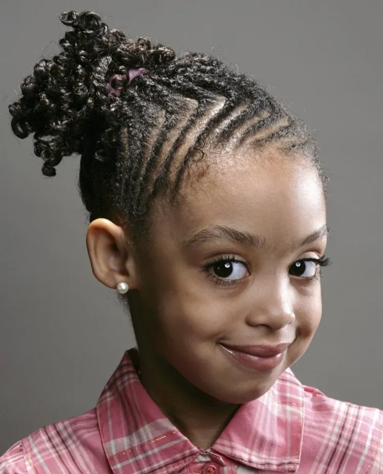coiffure petite fille afro 2022