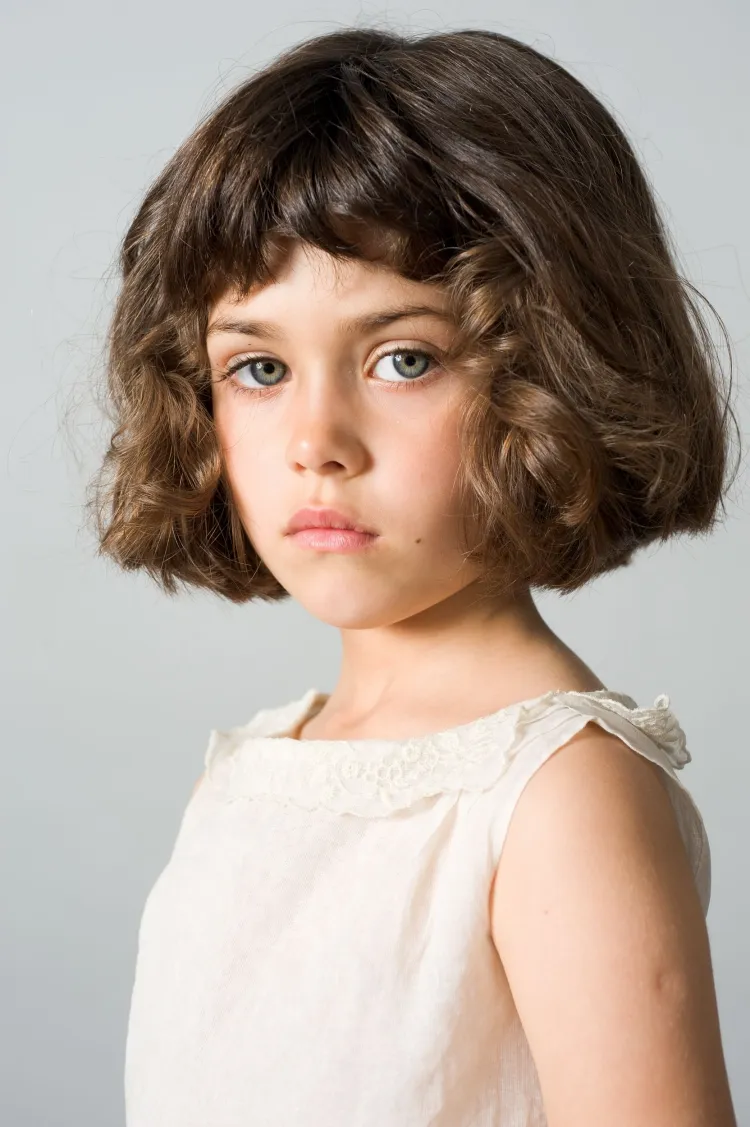 simple little girl pixie hairstyle
