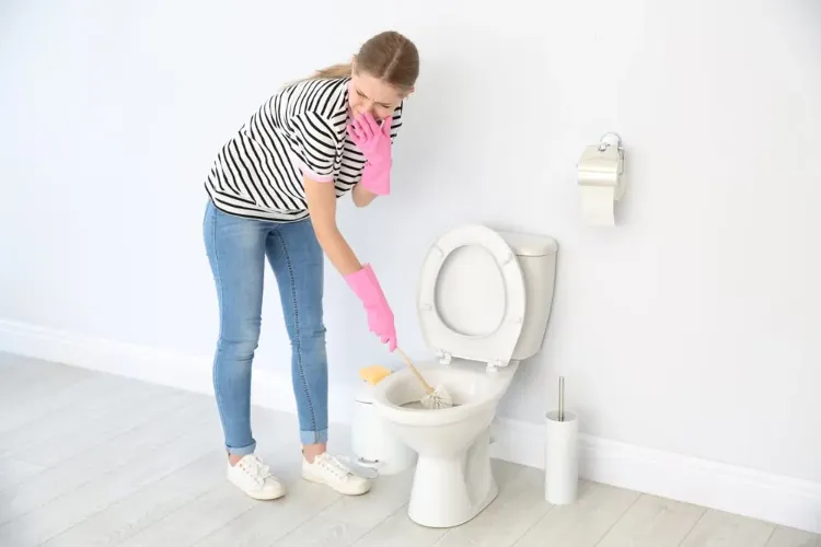 comment enlever odeur urine toilettes salle bains avec WC sources astuces