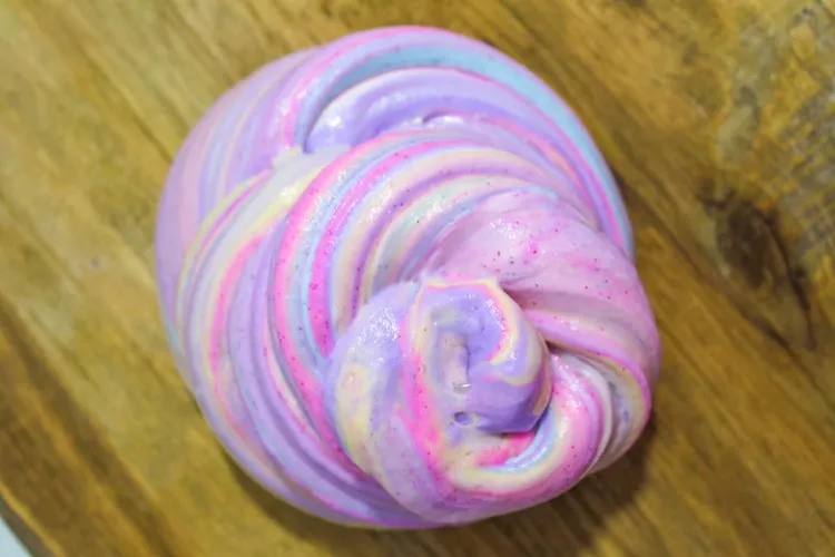 how to make fluffy unicorn slime at home simple recipe game with dough