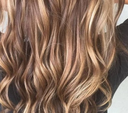 couleur de cheveux caramel blond brun mélangés bronde ultime coiffure bob