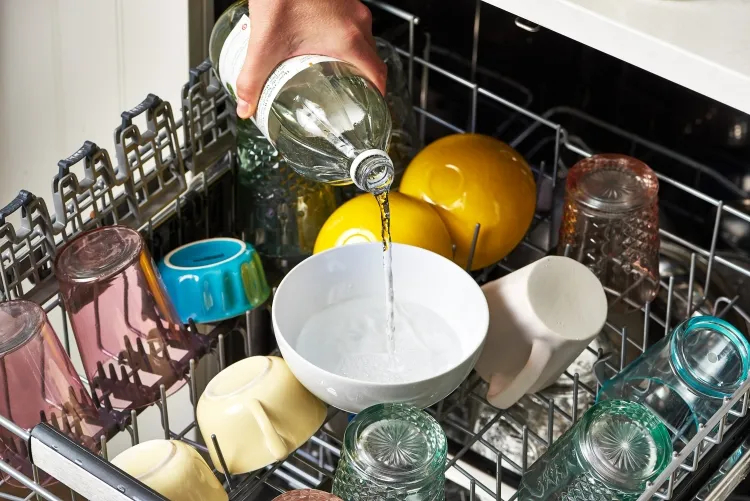 film blanc verre lave-vaisselle faire exécuter lave vaisselle cycle lavage complet