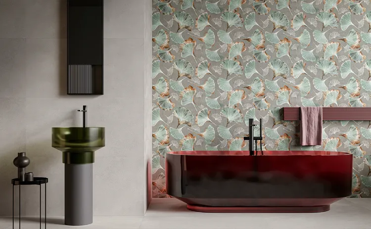 idée carrelage salle de bain moderne décoratif Ceramica Sant’Agostino collection Sable