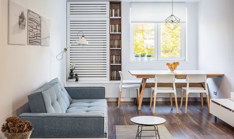 idée décoration salon salle à manger esprit scandinave moderne meubles