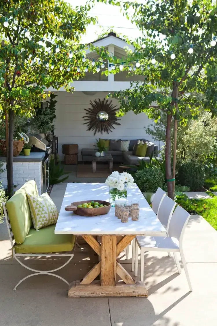 idées banc table chaises pour salle a manger de jardin idées coin repas terrasse