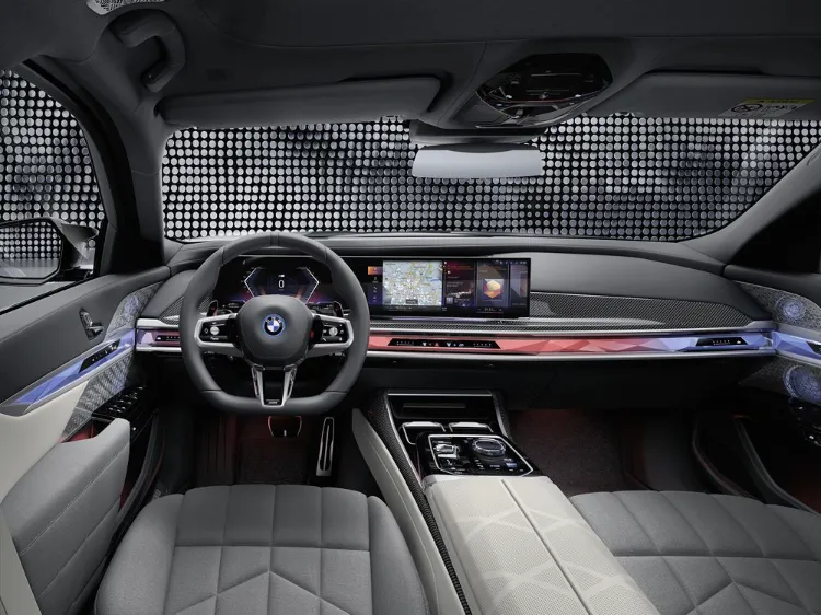 intérieur BMW série 7 2022 électrique