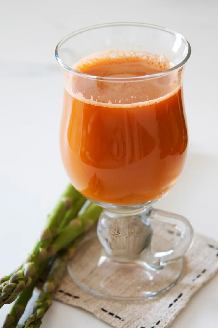 Asparagus juice recipe combination other juices good diuretic relieves kidney problems