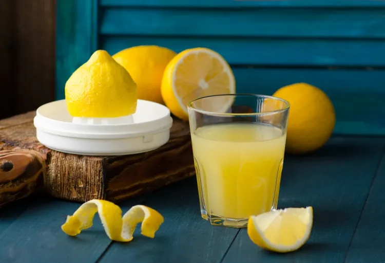 clean lemon shower door