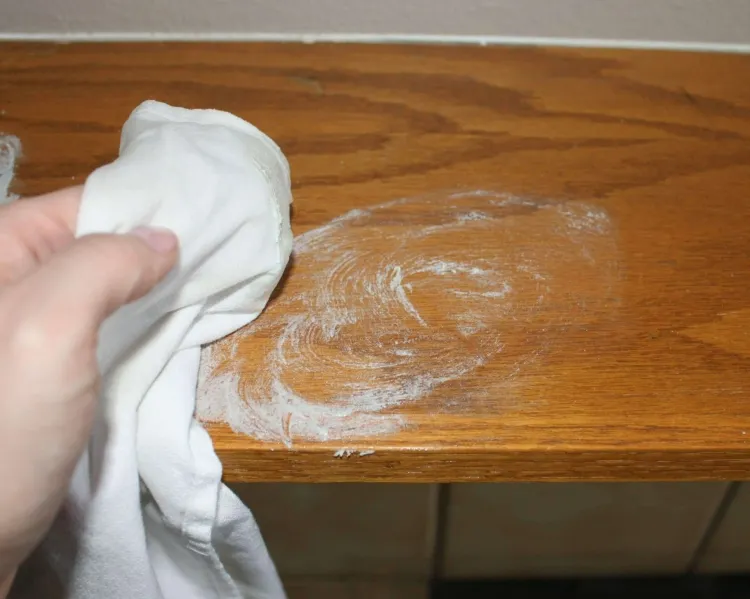 clean the house with salt remove liquid damage furniture dry out wood