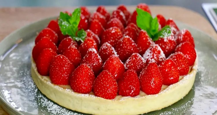 tarte aux fraises recette légère du printemps