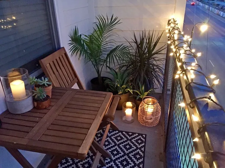 A Long Balcony Landscaping Error 2022 Lantern LED Candle Light Garland Landscaping Spinning Balcony To Avoid Trends