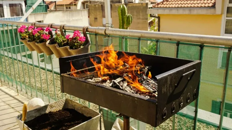 barbecue sur la terrasse service pompier dissuader niveau risque similaire