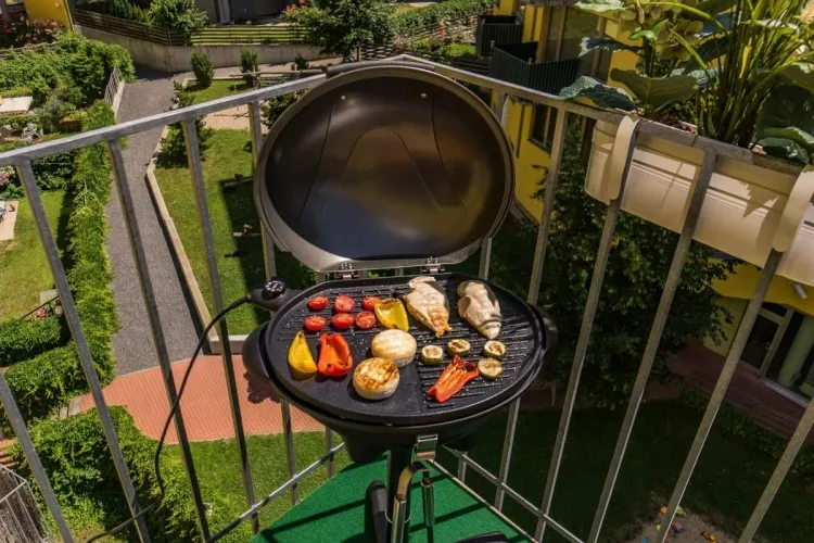 barbecue on the balcony grilling season make favorite recipes