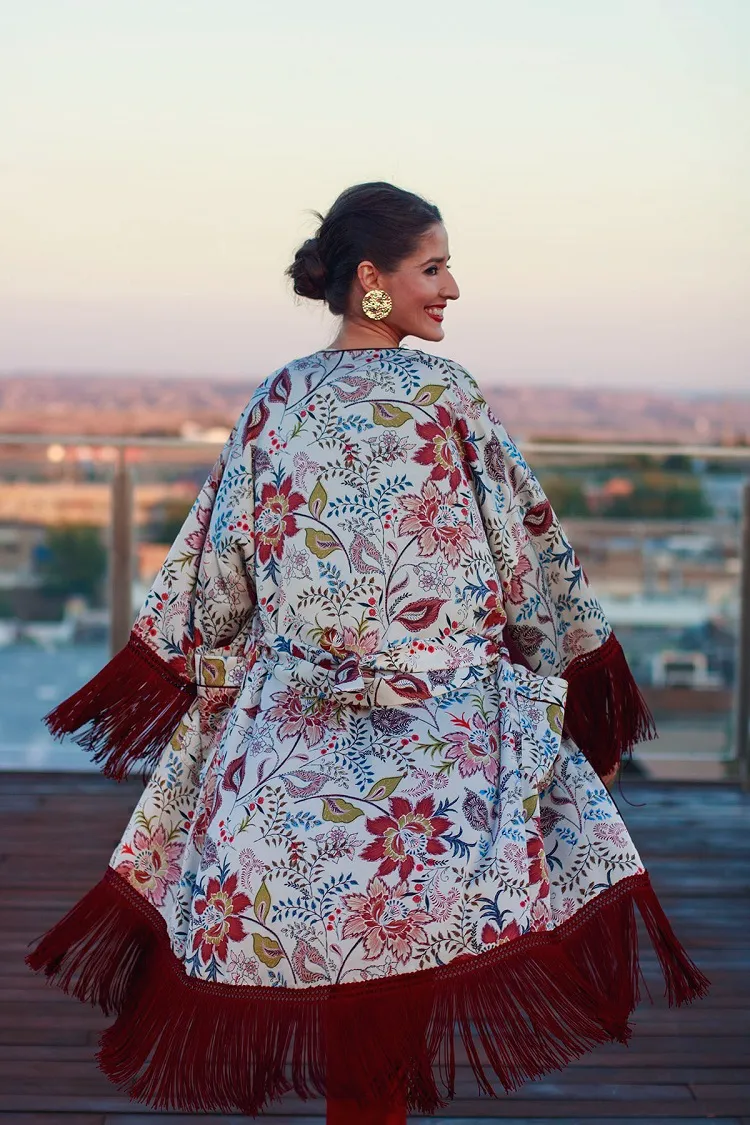 comment porter un kimono long