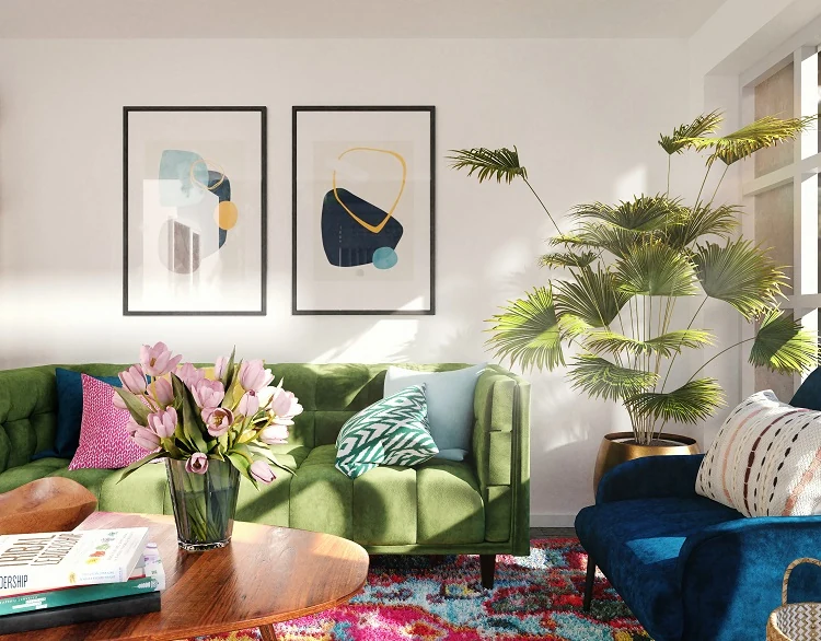 vegetal deco living room 2022