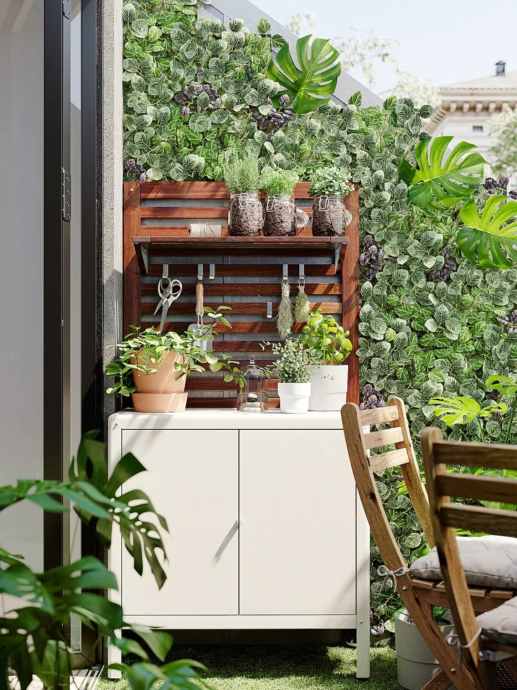 meuble rangement ikea idee amenagement terrasse aménager extérieur pour été