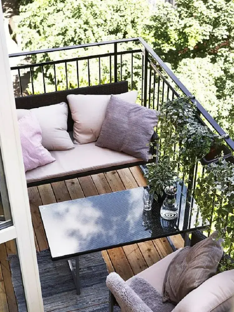 meubles pour petit balcon maximiser espace extérieur brouiller lignes extérieur intérieur