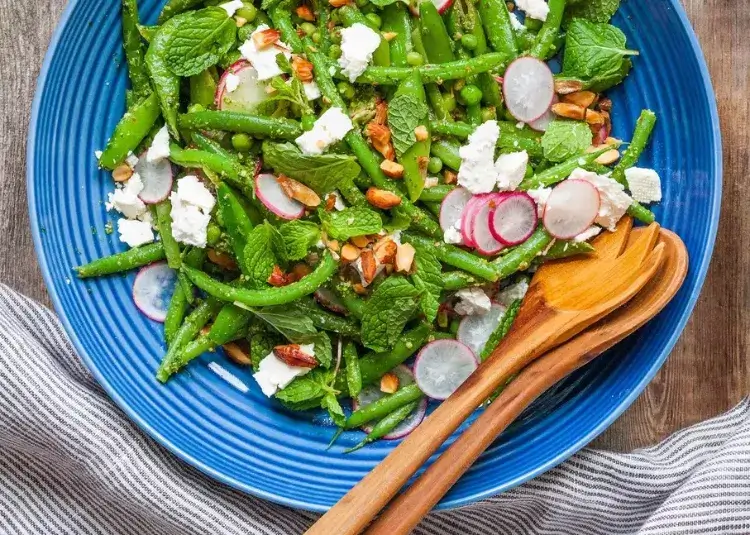 salade composée printemps healthy recette équilibrée délicieuse haricots verts