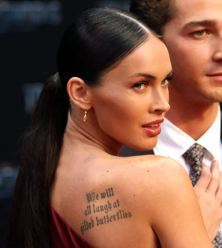 tattoo star megan fox quote king lear We will all laugh at gilded butterflies
