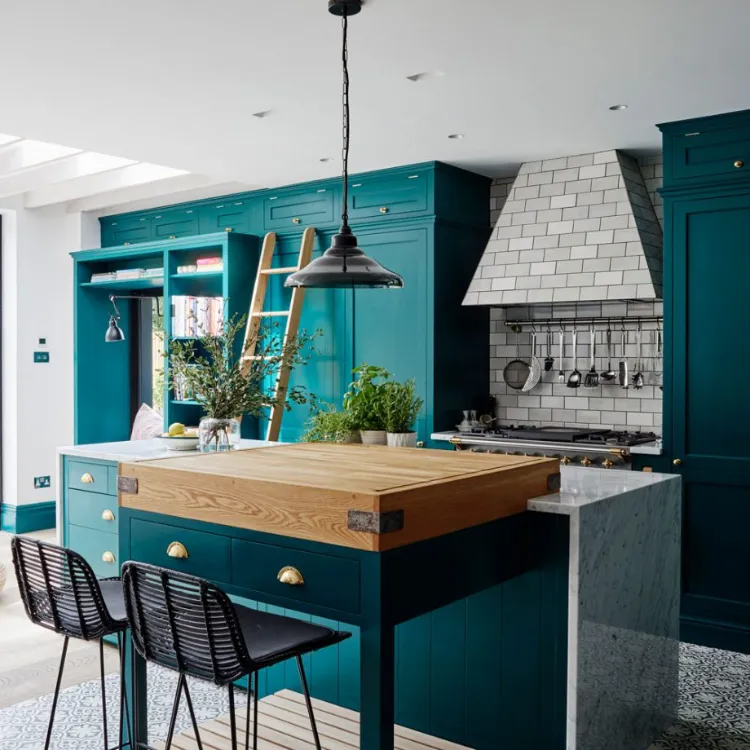 kitchen trends 2022 decadent furniture color brass handles