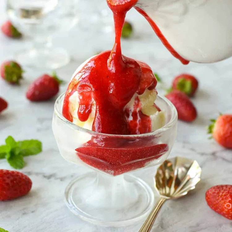 Coulis de fraises congelées recette