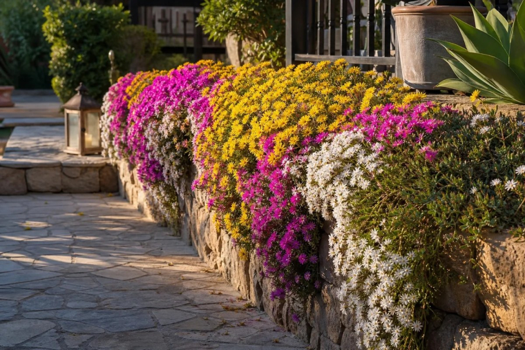Planting-Ice-Plants Delosperma Aizoaceae