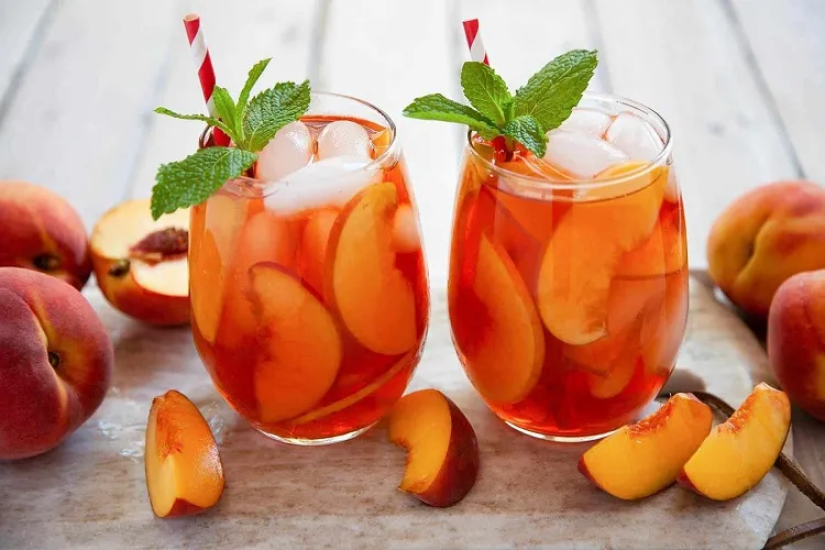 Recipe for peach iced tea