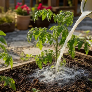 arroser tomates avec du lait