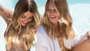 balayage blond miel