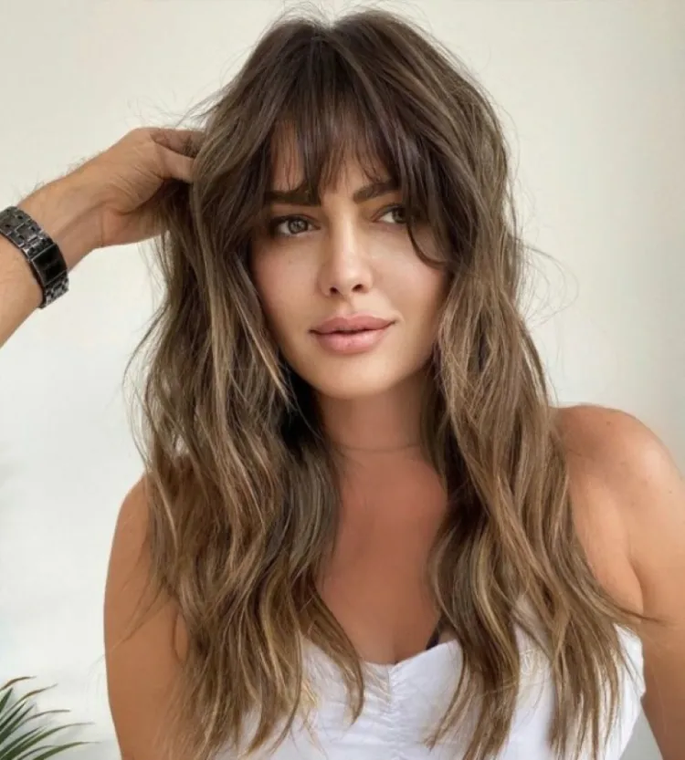 Short hairstyles with bangs summer fashion 2022 for long hair