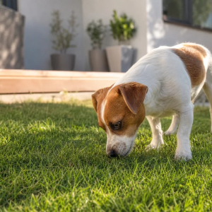 chien qui mange herbe pourquoi comportement étrange que faire décourager