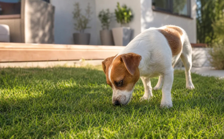 chien qui mange herbe pourquoi comportement étrange que faire décourager