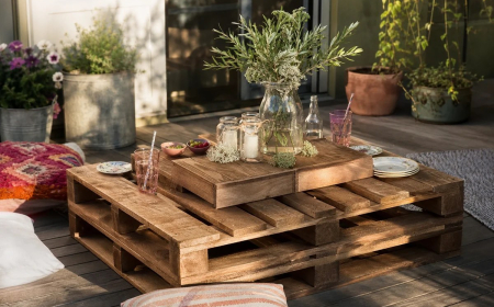 comment construire meuble de jardin en palette facile salon jardin palettes bois été 2022